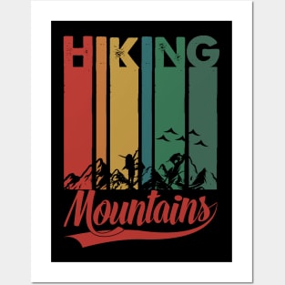 Hiking Mountains Posters and Art